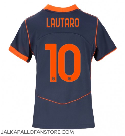 Inter Milan Lautaro Martinez #10 Kolmaspaita Naisten 2025-26 Lyhythihainen Inter Milan Lautaro Martinez #10 Kolmaspaita Naisten 2025-26 Lyhythihainen